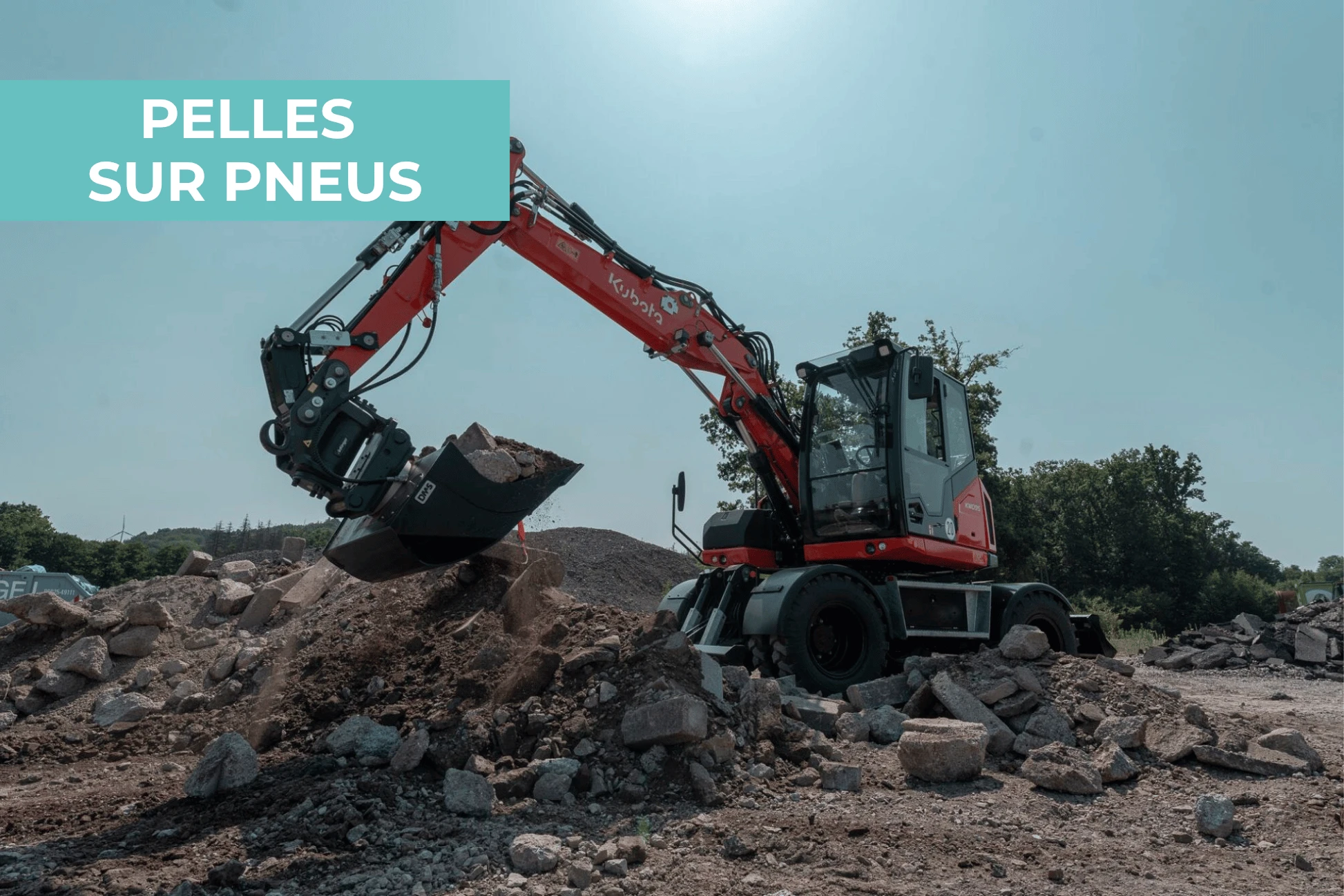 pelle sur pneus